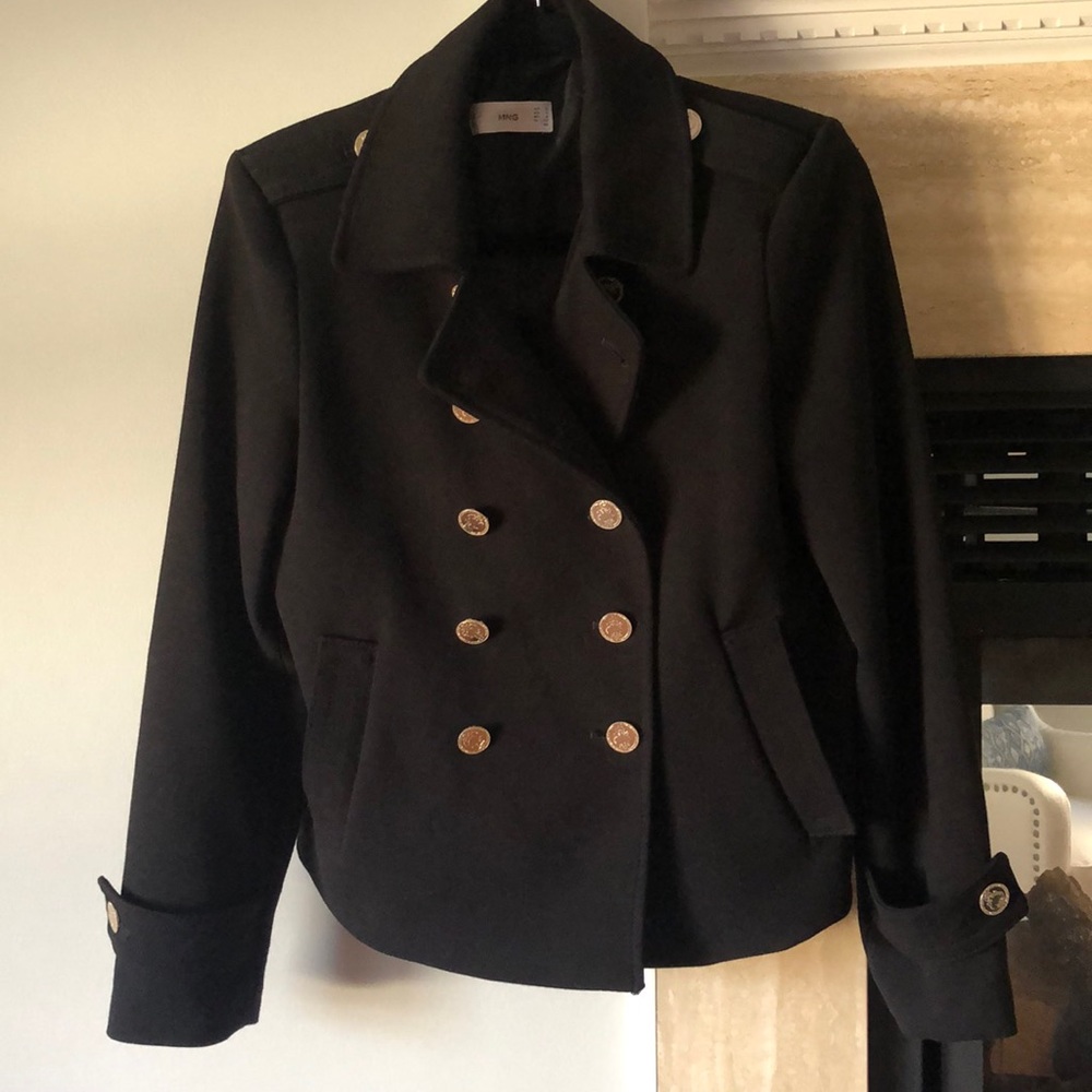 Mng Black Jacket With Gold Buttons - image 1